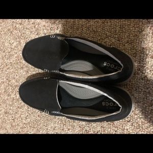 Crocs canvas slip on shoe